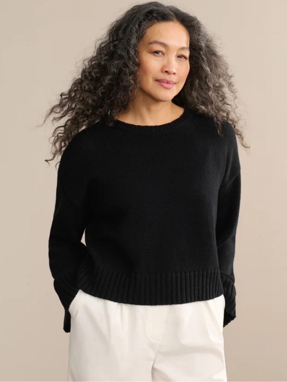 Jenni Kayne Cameron crewneck NWT black